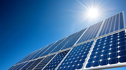 Solar Panels Harvesting Sunlight Energy
