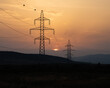 © Ionutdaniel - Sunset with electric tower