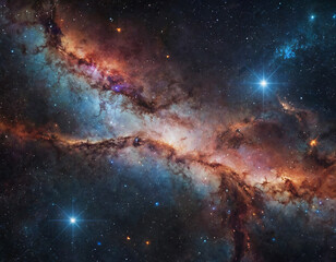 space background with many stars