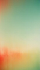 Wall Mural - a calming gradient background from light green to soft teal with a texture resembling watercolor cre