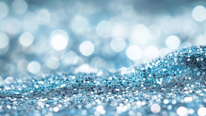 Wall Mural - A blue background with a lot of glitter