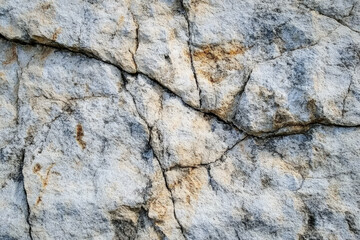 Wall Mural - Rugged limestone texture, pale gray and beige tones with detailed cracks and crevices, natural and rough