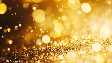 Poster - Abstract gold background with copy space, shiny surface, banner website template