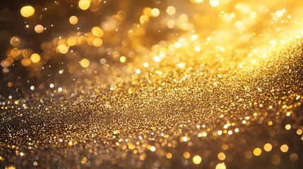 Poster - Abstract gold background with copy space, shiny surface, banner website template