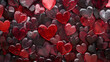 © Erika - un fondo lleno de corazones de dulce para celebrar san valentin celebraciones de emociones y sentimientos tarjeta del dia del amor y amistad