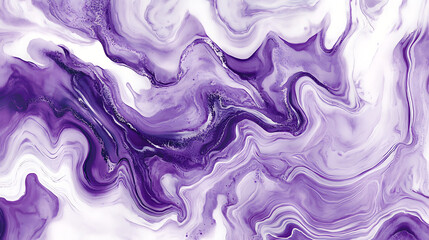 Poster - Watercolor Dip, Bohemian Bright Effect, Abstract Bleached Purple, Vibrant Retro Artistic Element, White tie dye Hippie Pattern, Watercolor Dip Texture