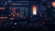 © CreativeCreations - An image of a dark background with various technology concepts