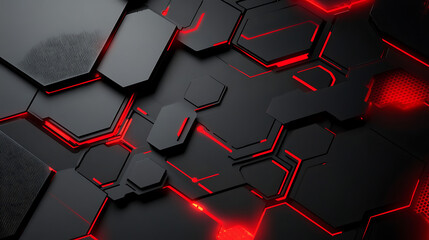 Aufkleber - Black and red computer graphics background