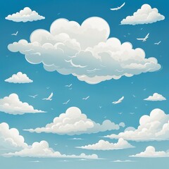 Canvas Print - Celebrating Clean Air: A Vibrant Wallpaper Design for the International Day of Blue Skies