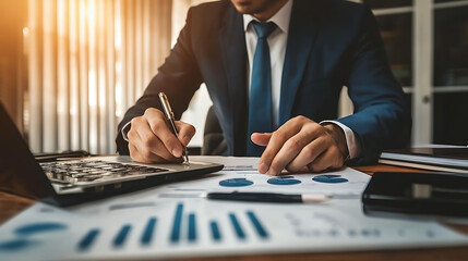 Aufkleber - Comprehensive business report Analytical graphs and charts Corporate documentation