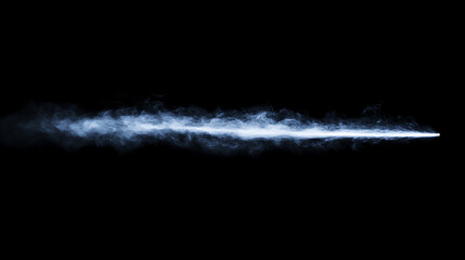 Wall Mural - abstract blue smoke steam moves on a black background, image of an isolated light