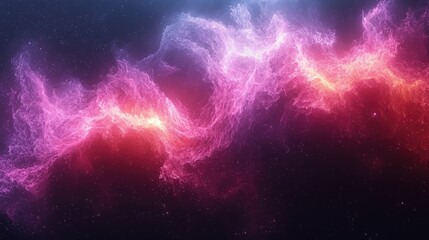Wall Mural - cosmic nebula abstract background: colorful glowing space wonders