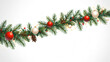 © Kaila - christmas background with fir branches and balls