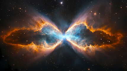 Wall Mural - Cosmic nebula - a vibrant display of celestial beauty. Nebula. Illustration