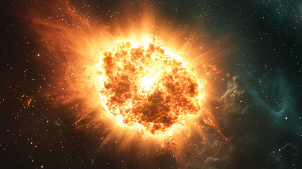 Wall Mural - Cosmic nebula - a vibrant display of celestial beauty. Nebula. Illustration