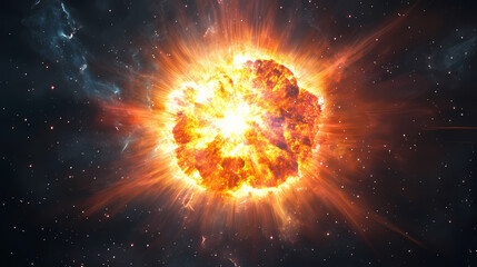 Wall Mural - Cosmic nebula - a vibrant display of celestial beauty. Nebula. Illustration