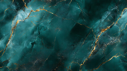 Aufkleber - Dark green marble floor texture background with high resolution, counter top view of natural tiles stone in seamless glitter pattern and luxurious