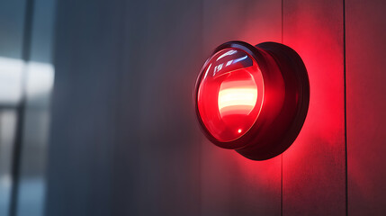 Poster - Fire alarm detector, strobe light