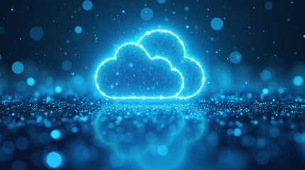 cloud computing concept, symbol, generative ai