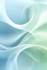Wall Mural - elegant pastel gradient with delicate swirls in light blue and green, creating a soft and ethereal a