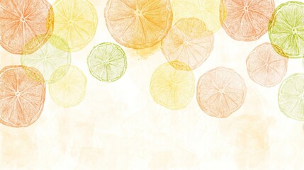 watercolor citrus slices: ornamental lemon, lime, and orange design