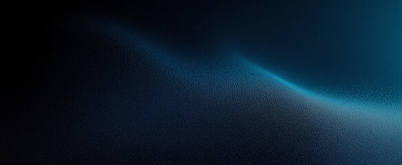 Poster - Dark Blue Black Gradient Grainy Abstract Background Design for Posters Headers Banners and Wallpapers