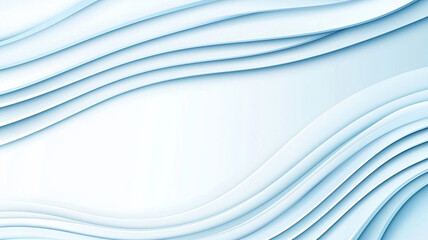 Abstract white wavy background with soft gradient design