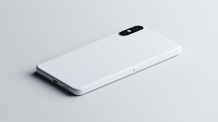 Modern smartphone design with minimalistic white casing on a light background