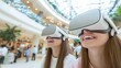 © Narongsag - Happy Women Experiencing Virtual Reality in Modern Mall