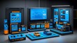 © Artajar - A Modern Smart Home System with Blue and Orange Accents