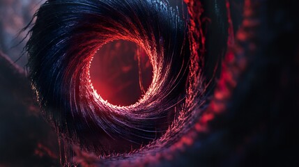 Wall Mural - abstract cosmic vortex: a glowing spiral of energy and light