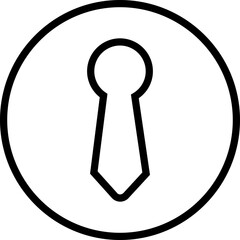 Fototapete - Door key hole icon. Security protection concept in trendy outline style. Door open, padlock symbol. Password symbol sign vector illustration silhouette isolated on transparent background.