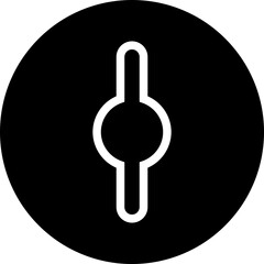 Fototapete - Door key hole icon. Security protection concept in trendy outline style. Door open, padlock symbol. Password symbol sign vector illustration silhouette isolated on transparent background.