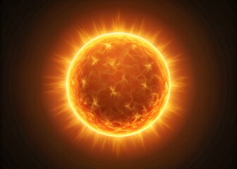 Wall Mural - sun in space