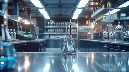 Poster - A laboratory experimental desk.