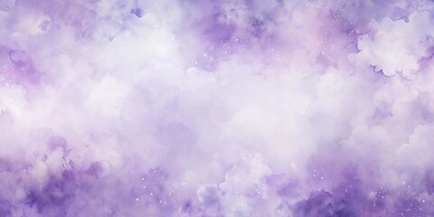 Wall Mural - Dreamlike Lavender Watercolor Cloud Background for Design Projects