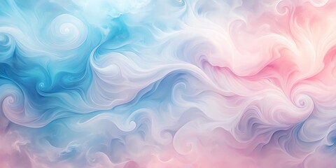Wall Mural - Abstract Pastel Swirls A Dreamy, Serene Background of Soft Hues and Flowing Lines