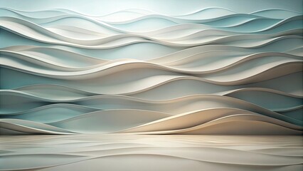 Wall Mural - Abstract Wave Pattern Background Design for Modern Interiors