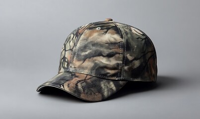 Wall Mural - Camouflage Baseball Cap Fashion Accessory Display