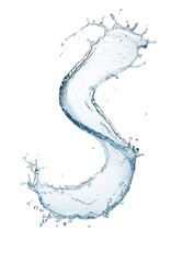 Aufkleber - High-Quality PNG of Blue water splash isolated on White Background – High Resolution
