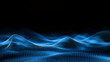© 支青 吴 - Blue and White Curved Waves Dynamic Abstract Background