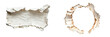 © abir - set of a Torn paper isolated on a transparent background