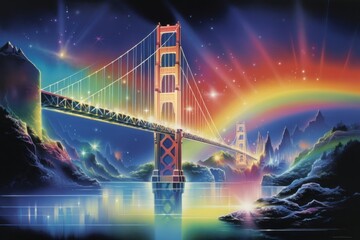 Wall Mural - the bridge to citadel reflection landscape outdoors.