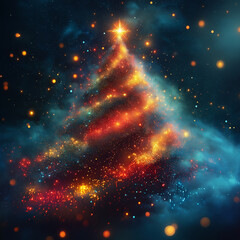 Wall Mural - abstract christmas tree