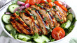 © INT888 - Grilled chicken salad with fresh vegetables, perfect for healthy lunch
