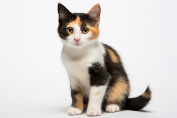 Wall Mural - A baby calico cat mammal animal kitten.