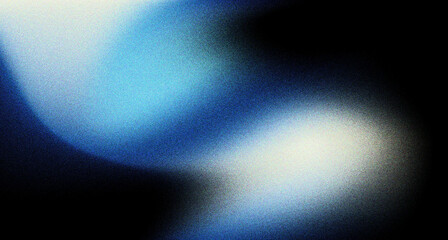 Wall Mural - dynamic blue white mesh gradient with a grainy noise texture and soft glow. good l for colorful and 
