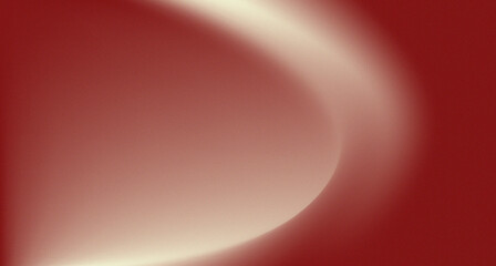 Wall Mural - Smooth light red grainy gradient background glowing color wave on dark backdrop, noise texture banner header design