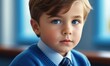 © PlatypusMi86 - Portrait of young boy with blue eyes and sweater in natural light