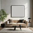 © Huzaim - Elegant Frame Mockup for Artistic Interiors